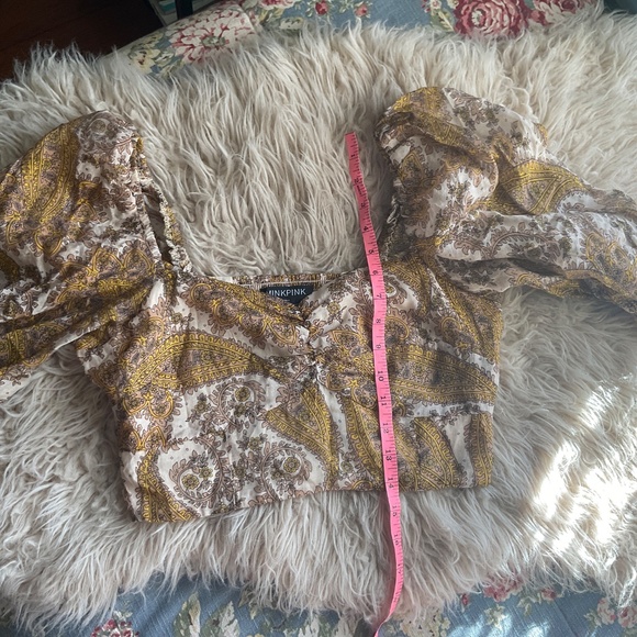 Revolve MINKPINK Boho Crop Top SM - Picture 11 of 12
